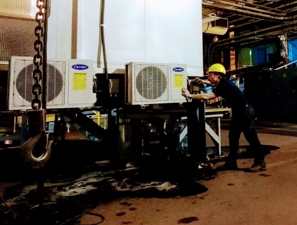 Commercial heat pump cleaning service for Carrier multi-zone systems Nova Scotia