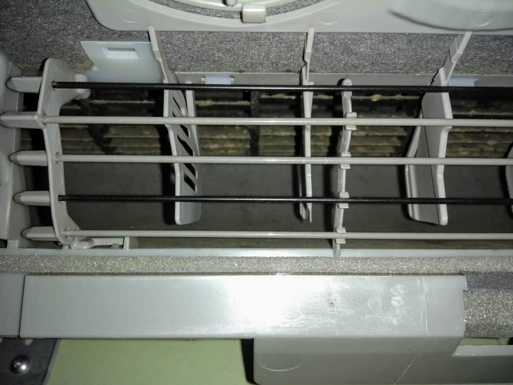 Dirty heat pump before cleaning Cape Breton