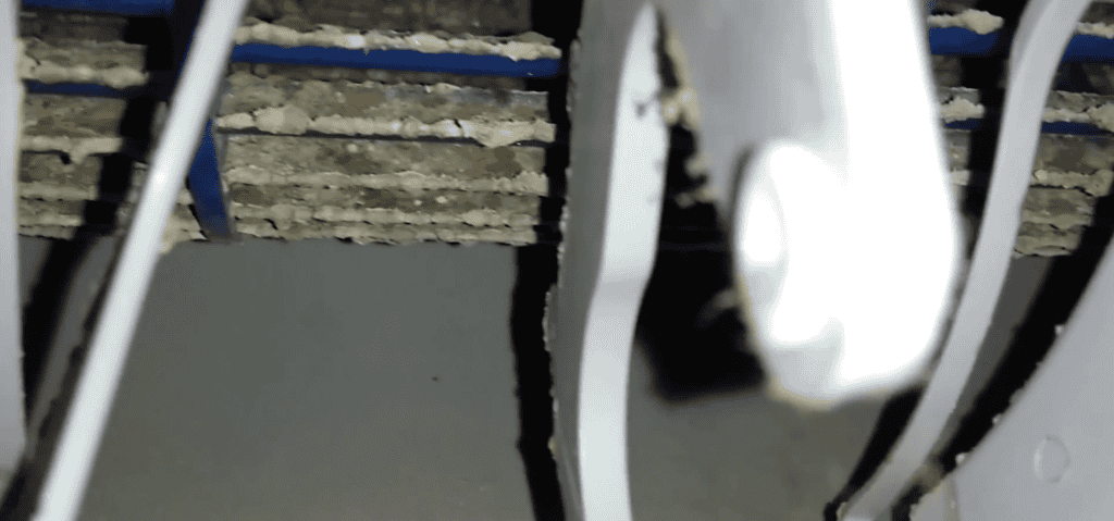 Mouldy heat pump coils before cleaning Nova Scotia
