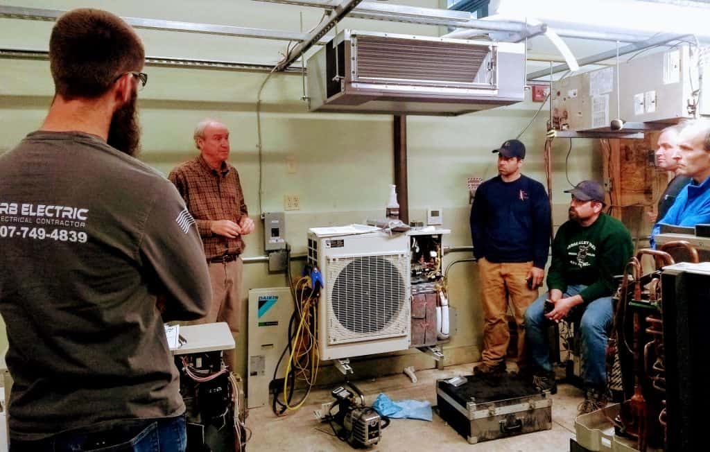 Pure Air Cleaning team in professional heat pump technician training Nova Scotia