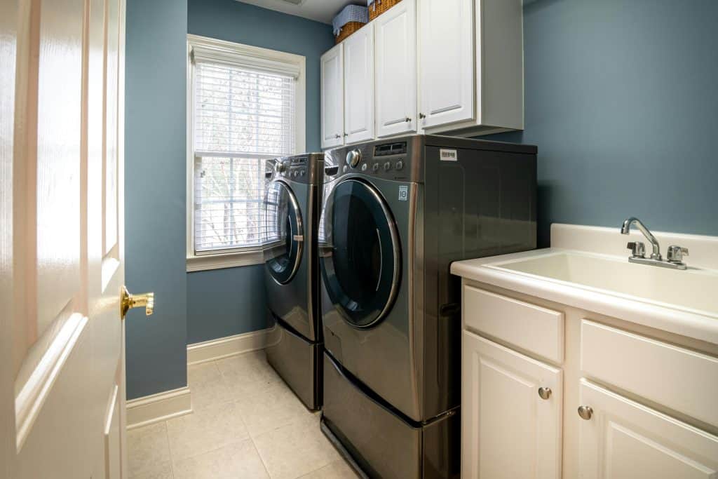 Clean laundry room with washer and dryer Nova Scotia